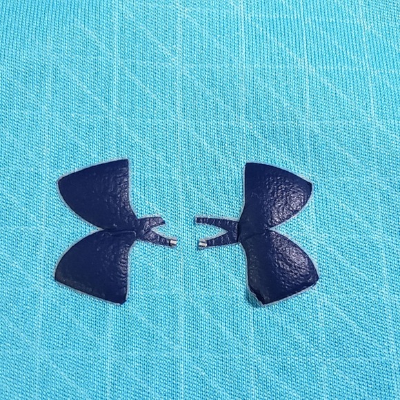 Under Armour Men's HeatGear Short Sleeve Shirt Blue Quick Dry Men's Size S - Picture 4 of 9